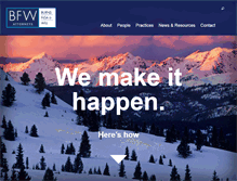 Tablet Screenshot of bfwlaw.com